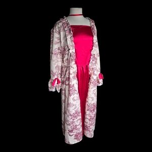 Red & Cream Victorian Style Costume Size L